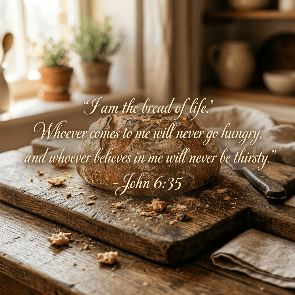 Round sourdough loaf with crusty exterior on wooden cutting board with bread knife
