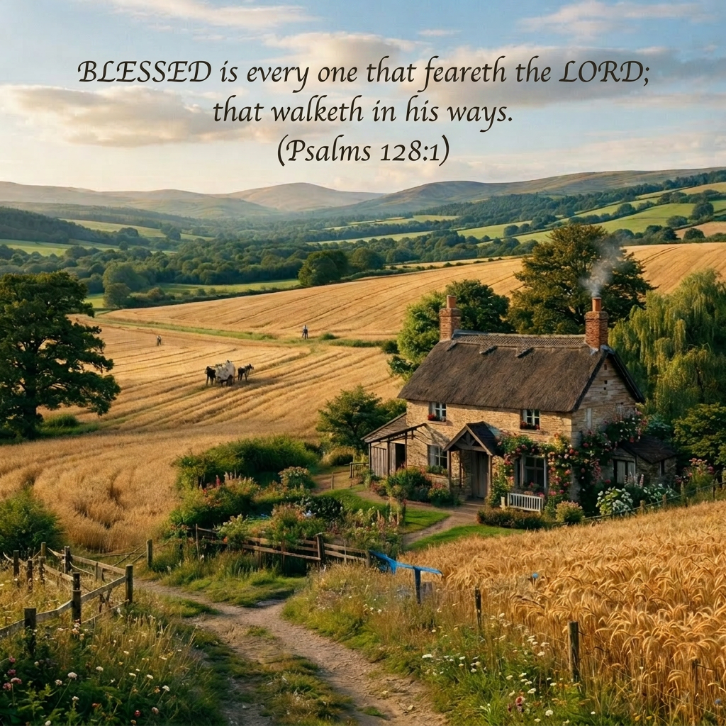 Add scripture text Psalms 128:1 quote